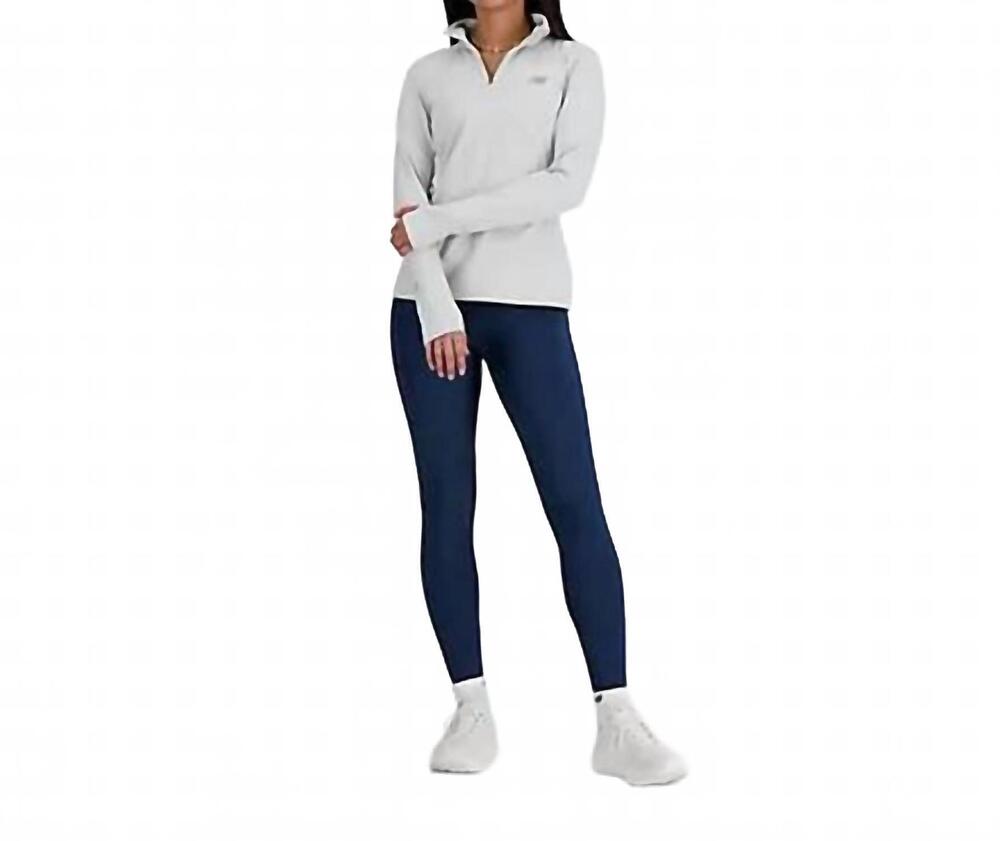 NEW NEW BALANCE sport essentials space dye quarter zip jacket in ash heather